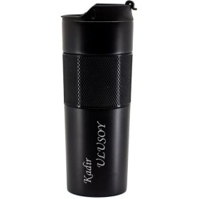 Resim Hediye Vakti Kişiye Özel Mustafa Kemal Atatürk Imzalı French Press Termos 