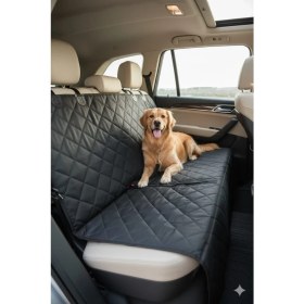 Resim MYS Flex EVCİL Hayvan Oto Koltuk koruyucu SIVI geçirmez kapitoneli Araba arka koltuk evcil hayvan örtüsü 