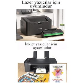 Resim A4 Gramajlı Fotokopi Kağıdı 50 Adet 120 Gr Sertifika Kağıdı Kalın Kağıt Baskı Tüm Yazıcılara Uyumlu 21x29.7cm Ofis Büro 