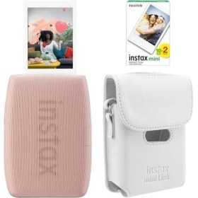Resim Assess Store Mini Link 3 Pembe Akıllı Telefon Yazıcısı Beyaz Çanta ve 20'li Mini Film 