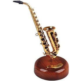 Resim Chavin Enstrüman Dönen Saksafon Müzik Kutusu Hd142 