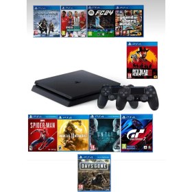 Resim Ps4 1 Tb Slim Kasa 10 Oyunlu 2 Adet V2 Kol (11.00V) Teşhir Ürün 12 Ay Garanti 