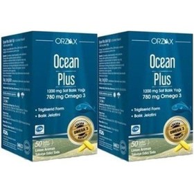 Resim Ocean Ocean Plus 1200 Mg 50 Kapsül Balık Yağı 2'li Set 