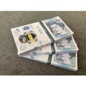Resim 300 ADET 5 STERLİN BANKNOT POUND PARA GEÇERSİZ 