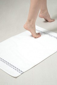 Resim Ancora Spuma Bathmat - 50x75 cm Premium Ayak Havlusu - Beyaz 