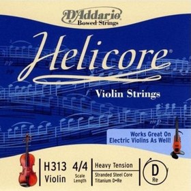 Resim D'Addario H311 Helicore 4/4 Tek Keman Teli - Medium (Mi) 