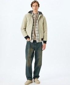 Resim Koton Mevsimlik Ceket Slim Fit Fermuarlı Bej 5wam20067hw Ekru 