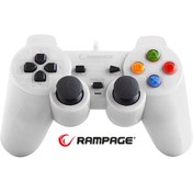 Resim Rampage SG-R602 PS3/PC USB 1.8m Joypad Oyun Kolu Beyaz 