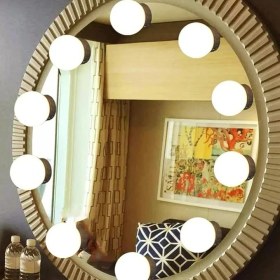 Resim Lidyahan Store 10'lu Set Makyaj Aynası Işığı Banyo Yatak Odası Işığı Hoolywood Tarzı LED Makyaj Lambası 3 Farklı Renk Modu Makyaj Odası Işığı Mirror1 