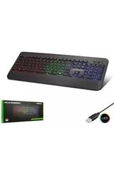 Resim HADRON HDX2607 LEDLİ KABLOLU Q KLAVYE 