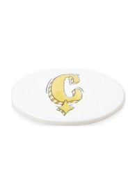 Resim The Mia Harf Bardak Altlığı Ç Beyaz 