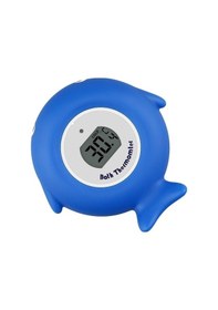 Resim Rogfer 2 Adet Küçük Balık Bebek Banyosu Elektronik Termometre Küvet Havuz Su Termometresi Mavi 