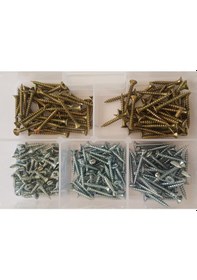 Resim Vida Seti Ahşap Plastik V.B 250 Parça Çap 3 MM Boy 13-20-25 MM 