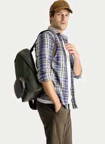 Resim Orta Gri Uzun Kol Slim Fit Dar Kesim Ekose Oduncu Pamuklu Kolay Ütülenebilir Gömlek 