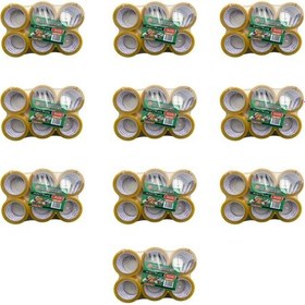 Resim Hasbros Bant Şeffaf Koli Bandı / 45 Mm X 100 Yrd - 91 Metre / 6'lı 10 Paket - 60 Rulo 10 