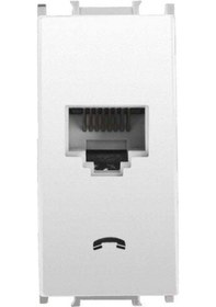 Resim Panasonic Modüler Opak Beyaz Nümeris Telefon Prizi Cat-3 Altlık+kapak 1m - Wvtt14024wh-tr 