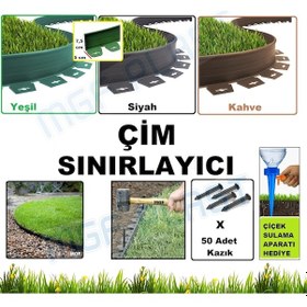 Resim Çim Ayırıcı Plastik Çim Sınırlayıcı Bordür(Renk&Mt. Seçeneklidir) 