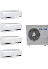Resim Samsung WindFree Multi AJ080TXJ4KH/EA 8 kW 1 Dış + 4 İç Ünite (9+9+12+18) Duvar Tipi Klima 