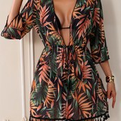 Resim Kadınlar için Şık Kimono Bornoz Seti 