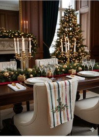 Resim Christmas %100 Pamuk Baskılı Kurulama Bezi 40 60 Cm Yılbaşı Temalı Desenli 1 