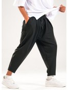 Resim Siyah Pileli Yarım Şalvar Coc2096 Siyah 