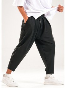 Resim Siyah Pileli Yarım Şalvar Coc2096 Siyah 