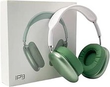 Resim Favors Katlanabilir Kulaküstü Kablosuz Bluetooth Kulaklık BT5.0 Sd Kart/Aux Girişi Özellikli P9 Kulaklık Yeşil 