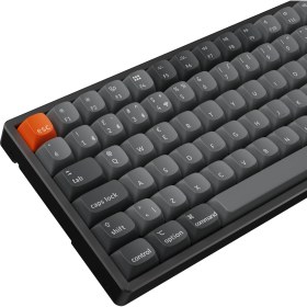 Resim Keychron K2 Max %75 Rgb Türkçe Kablosuz Alüminyum Çerçeve Karbon Siyah Mekanik Klavye 