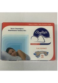 Resim Sleep Right Standart Burun Bandı 10'lu Red 