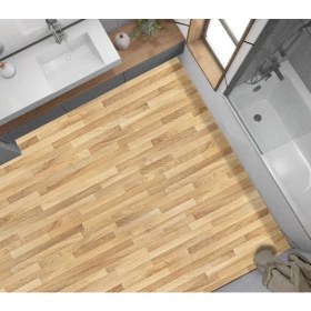 Resim Tech Butiq Yer Kaplama Zemin Kaplama Folyosu 65X130 cm Ahşap Parke Dokusu 