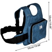 Resim Evrensel Motosiklet Emniyet Kemeri İle Çocuklar İçin Saklama Çantası Arka Blue 