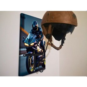 Resim Özel Fotoğraflı Kask Askısı, Motorcu Kask Askısı, Personalv24 