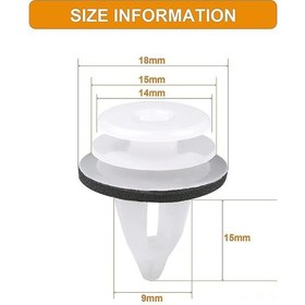 Resim Lemestar Bmw E46 E53 E90 E91 İçin 50 Adet Plastik Araç Klipsi - Sağlam Ve Titreşim Önleyici Otomobil Paneli Bağlantı Elemanları 