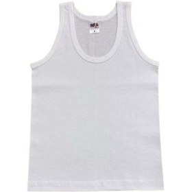 Resim Kota Kids Erkek Çocuk Düz Kalın Askılı Atlet 6 Adet Beyaz 