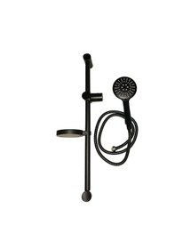 Resim Black Sun 3 Fonksiyonlu Duş Başlığı Sürgülü Duş Seti Siyah 1.5 M Siyah 