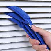 Resim 1 adet Yeniden Kullanılabilir Pencere Temizleyici - Kullanımı kolay ve yıkanabilir - Jaluziler, panjurlar, perdeler vb. için uygundur - Çıkarılabilir ve yıkanabilir toz fırçaları Evsel çatlak sihirbazı klima havalandırma temizleme fırçaları Jaluzi Temizleme Araçları 