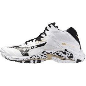 Resim MIZUNO Wave Lightning Z8 MID Unisex Voleybol Ayakkabısı Beyaz / Desenli 