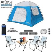 Resim Argeus Skydome 3 Kişilik 3 Mevsim Kamp Çadırı Seti 