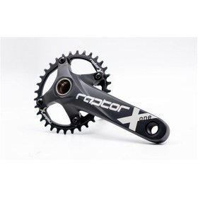 Resim Shimano Raptor A28z-as322 Tekli Aynakol+orta Göbek 32t 170mm Siyah 260171 Siyah 