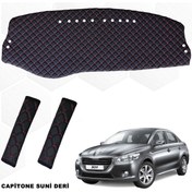 Resim caraks Peugeot 301 Göğüs Halısı+kemer Konforu 1.kalite Siyah-kırmızı Uyumlu 