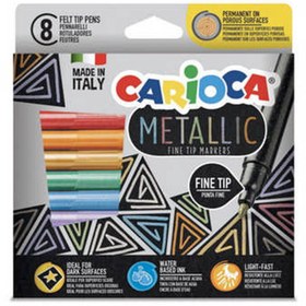 Resim Carioca Metalik Keçeli Kalem 8li 