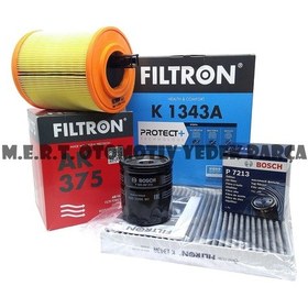 Resim Bosch & Filtron Opel Astra K 1.4 Filtre Bakım Seti 2015-2018 