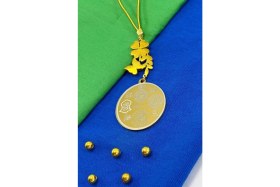 Resim Sedefli Papatya Kelebek Ayetel Kürsi Hilye-I Şerif Komple Paslanmaz Çelik Araba Dikiz Ayna Süsü 