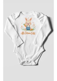 Resim Morivokids İlk Dişim Çıktı Uzun Kollu Çıtçıtlı Bebek Body Zbn119-uk Beyaz 