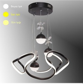 Resim Tt307-3tpl-sy Tt Aydınlatma Mat Siyah 3 Toplu 3 Renk Modüllü Led Siyah 