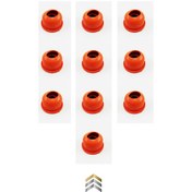 Resim 10 Adet Koku Önleyici Lavabo Mutfak Gider Adaptör Conta Turuncu 