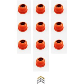 Resim 10 Adet Koku Önleyici Lavabo Mutfak Gider Adaptör Conta Turuncu 