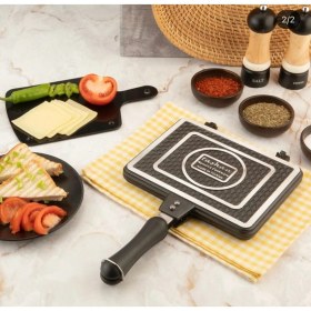 Resim Şık ve Dayanıklı Iç-Dış Granit Ocak Üstü Tost Makinesi 