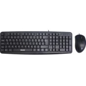 Resim İzoly D5100 Kablolu USB Klavye ve Mouse Set 
