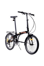 Resim Geotech Fold-up 20 Jant 6 Vites Katlanır Bisiklet - Siyah - Turuncu 